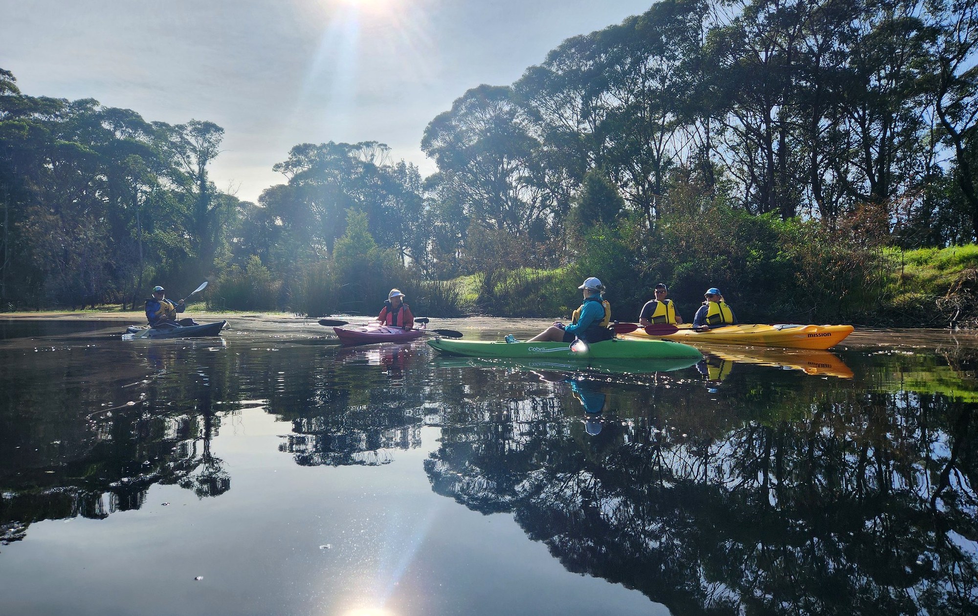Region X members enjoying a social paddle